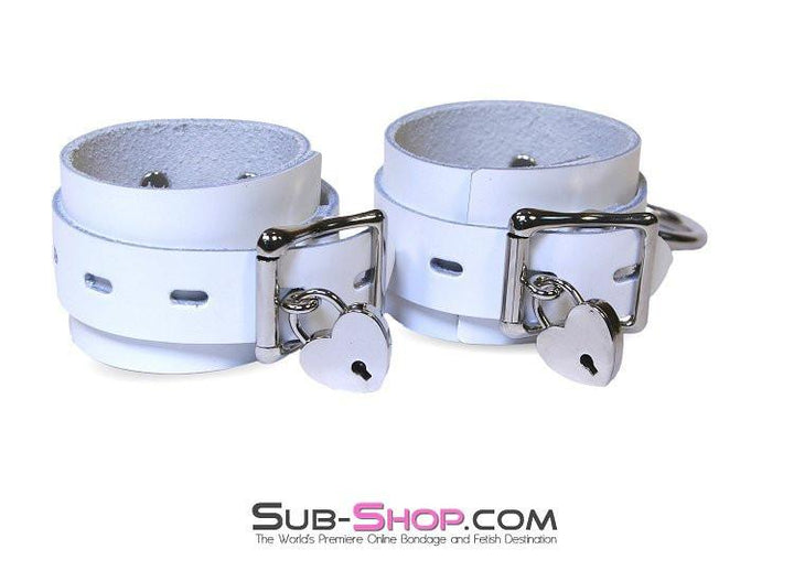 9741A      Pure Submission Locking Leather Ankle Cuffs Cuffs   , Sub-Shop.com Bondage and Fetish Superstore