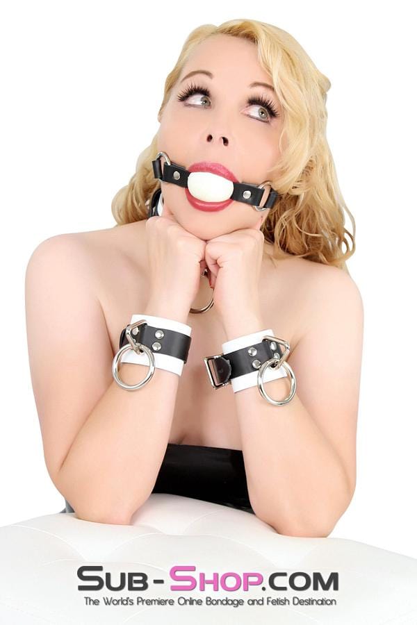 9742A      Drifted Locking Wrist Cuffs Cuffs   , Sub-Shop.com Bondage and Fetish Superstore