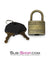 9758A      Bondage Gear Padlock, Antiqued Brass - MEGA Deal Black Friday Blowout   , Sub-Shop.com Bondage and Fetish Superstore