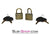 9758A      Bondage Gear Padlock, Antiqued Brass - MEGA Deal Black Friday Blowout   , Sub-Shop.com Bondage and Fetish Superstore