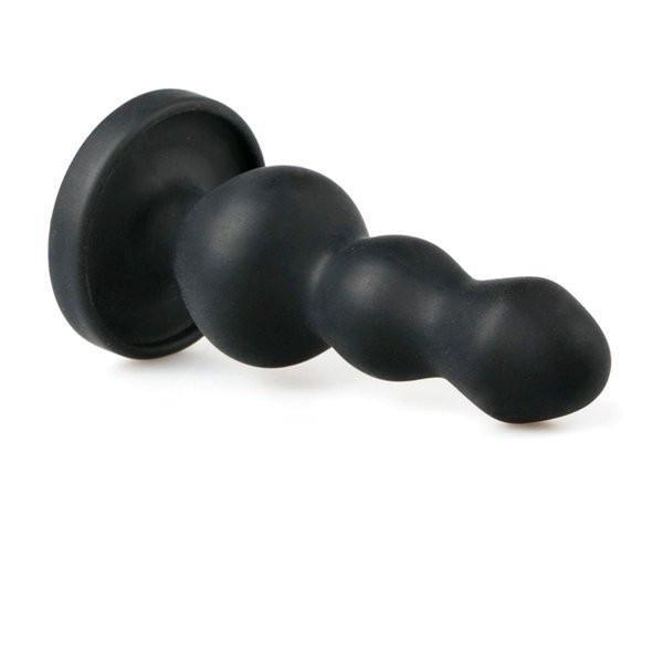 9768M      The Game Piece Black Silicone Butt Plug with Suction Cup Base Butt Plug   , Sub-Shop.com Bondage and Fetish Superstore