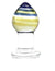 9786M      Saturn's Rings Yellow & Blue Glass Anal Plug Massager - LAST CHANCE - Final Closeout! Black Friday Blowout   , Sub-Shop.com Bondage and Fetish Superstore