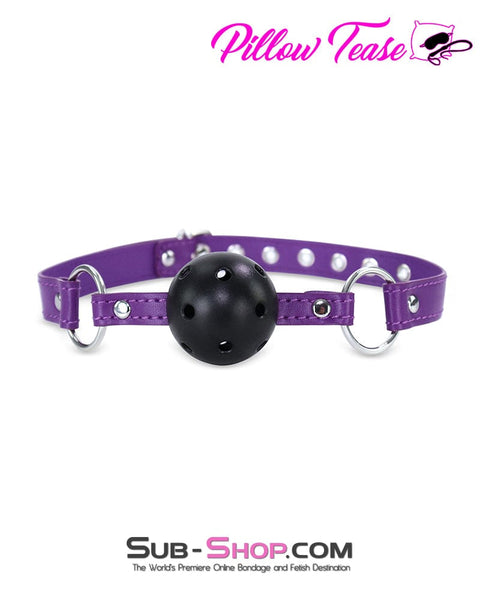 9790DL      Purple Passion Breather Ball Gag Gags   , Sub-Shop.com Bondage and Fetish Superstore