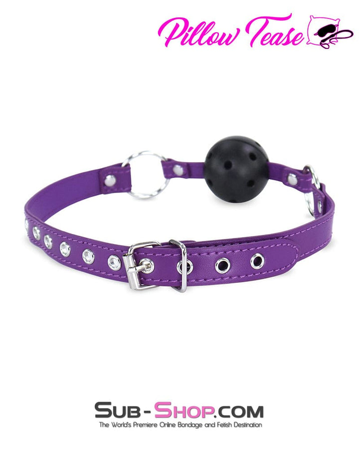 9790DL      Purple Passion Breather Ball Gag Gags   , Sub-Shop.com Bondage and Fetish Superstore