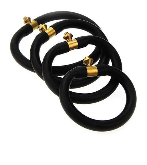 9791M      Set of 4 Electro-Stim Adjustable Cock Rings Electro-Stim   , Sub-Shop.com Bondage and Fetish Superstore