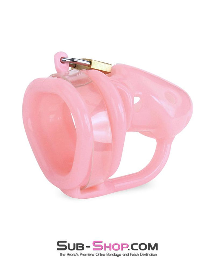 9794M-SIS      Sissy Pink Birdlocked Style Spiked Soft Silicone Locking Male Chastity Sissy   , Sub-Shop.com Bondage and Fetish Superstore
