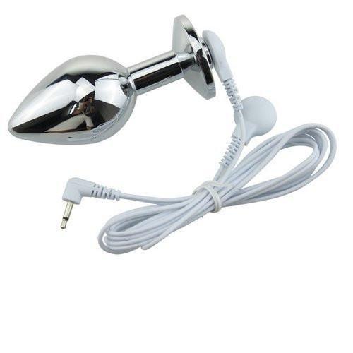 9795M      Sub-Shock Electro-Stim Steel Butt Plug Anal Toys   , Sub-Shop.com Bondage and Fetish Superstore