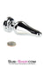 9796M      Sub-Shock Electro-Stim Classic Tapered Steel Butt Plug Anal Toys   , Sub-Shop.com Bondage and Fetish Superstore
