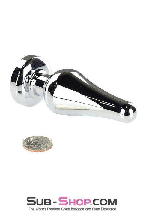 9796M-SIS      Sissy Submissive Electro-Stim Classic Tapered Steel Butt Plug Sissy   , Sub-Shop.com Bondage and Fetish Superstore
