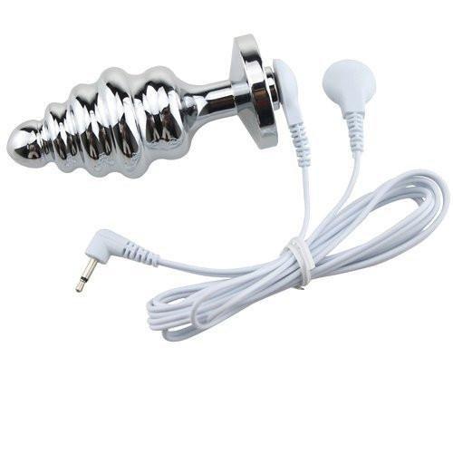 9797M      Sub-Shock Electro-Stim Christmas Tree Steel Butt Plug Anal Toys   , Sub-Shop.com Bondage and Fetish Superstore