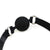 9803M      Medium Black Silicone Locking Breather Ball Gag Gags   , Sub-Shop.com Bondage and Fetish Superstore