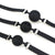 9802M      Small Black Silicone Locking Breather Ball Gag Gags   , Sub-Shop.com Bondage and Fetish Superstore