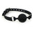 9803M      Medium Black Silicone Locking Breather Ball Gag - MEGA Deal Black Friday Blowout   , Sub-Shop.com Bondage and Fetish Superstore