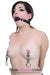 9803M      Medium Black Silicone Locking Breather Ball Gag - MEGA Deal Black Friday Blowout   , Sub-Shop.com Bondage and Fetish Superstore