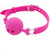 9806M      Medium Pink Silicone Locking Breather Ball Gag - LAST CHANCE - Final Closeout! Black Friday Blowout   , Sub-Shop.com Bondage and Fetish Superstore