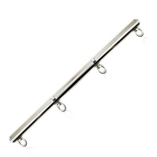 9811M      Con-TRAP-tion Chrome Steel Bondage Bar with 4 Attachment Points Spreader Bar   , Sub-Shop.com Bondage and Fetish Superstore