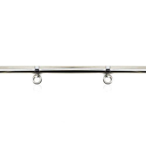9811M      Con-TRAP-tion Chrome Steel Bondage Bar with 4 Attachment Points Spreader Bar   , Sub-Shop.com Bondage and Fetish Superstore