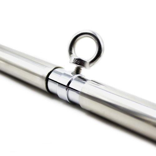 9811M      Con-TRAP-tion Chrome Steel Bondage Bar with 4 Attachment Points Spreader Bar   , Sub-Shop.com Bondage and Fetish Superstore