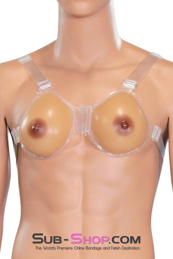 9843RS      Selena Real Feel Silicone Breast Forms with Nipples, B Cup Breast Forms   , Sub-Shop.com Bondage and Fetish Superstore