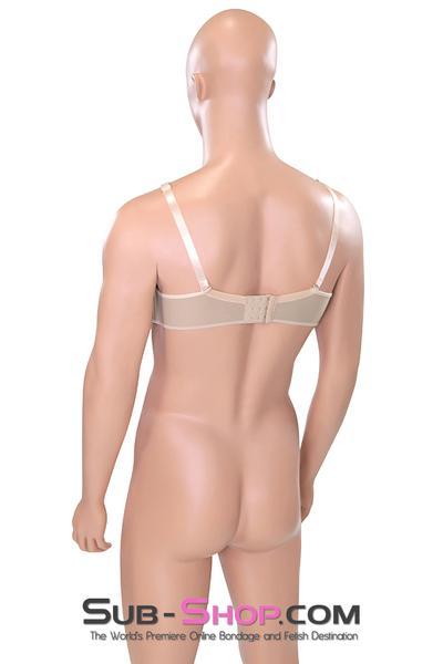 9869RS      Lola Silicone Breast and Nipples Chest Form Enhancers with Open Cup Bra, B Cup Breast Forms   , Sub-Shop.com Bondage and Fetish Superstore