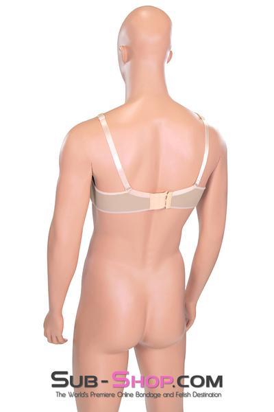 9869RS      Lola Silicone Breast and Nipples Chest Form Enhancers with Open Cup Bra, B Cup Breast Forms   , Sub-Shop.com Bondage and Fetish Superstore