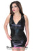 9896RS      Wet Look Mini Dress with Breast Baring Cleavage Zip - LAST CHANCE - Final Closeout! MEGA Deal   , Sub-Shop.com Bondage and Fetish Superstore