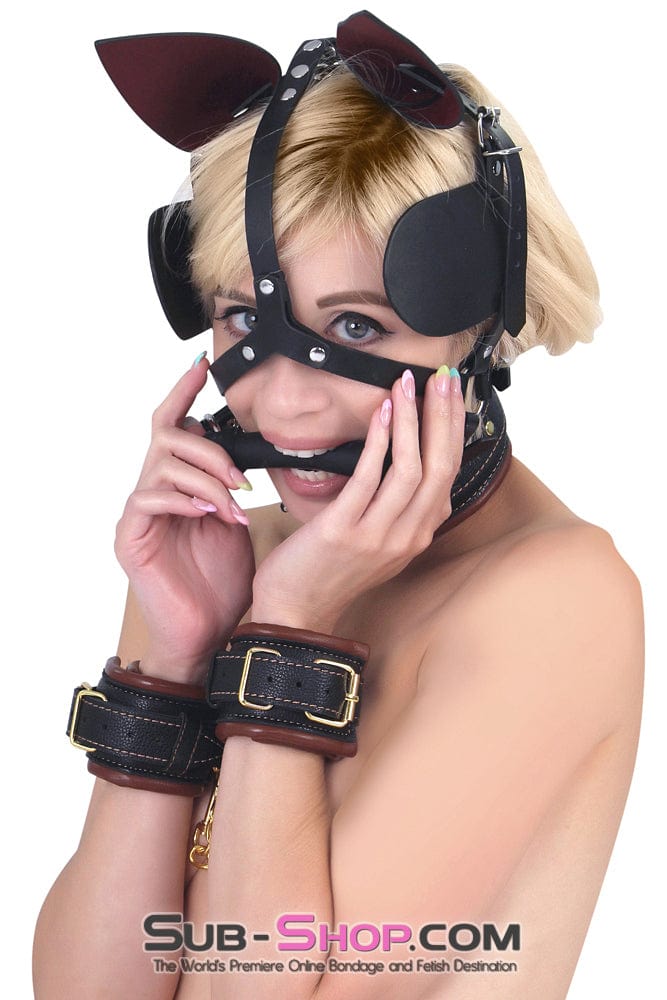 5781M      Cowgirl Gold Standard Thick Padded Wrist Bondage Cuffs Cuffs   , Sub-Shop.com Bondage and Fetish Superstore