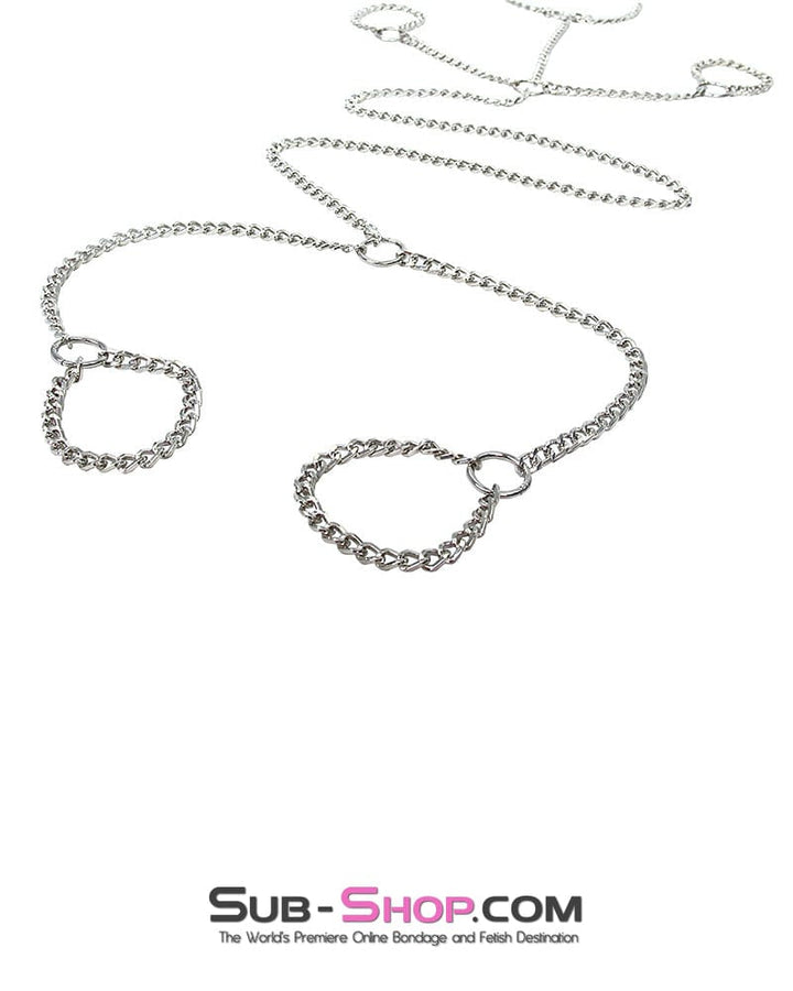 9948M      Bondage Serving Girl Jeweled Collar to Wrist To Ankle Chains - MEGA Deal MEGA Deal   , Sub-Shop.com Bondage and Fetish Superstore