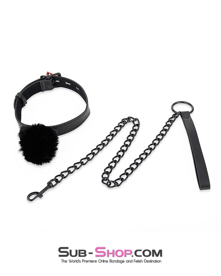 9949M      Petgirl Puff Bondage Collar with Leash Set - LAST CHANCE - Final Closeout! MEGA Deal   , Sub-Shop.com Bondage and Fetish Superstore