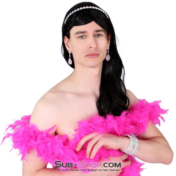 9953RS-SIS      Sissy Dominatrix Long Black Wig Sissy   , Sub-Shop.com Bondage and Fetish Superstore