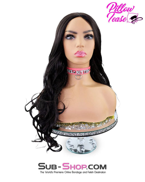 9955RS-SIS      Glamour Sissy Girl Curly 22” Black Wig Sissy   , Sub-Shop.com Bondage and Fetish Superstore