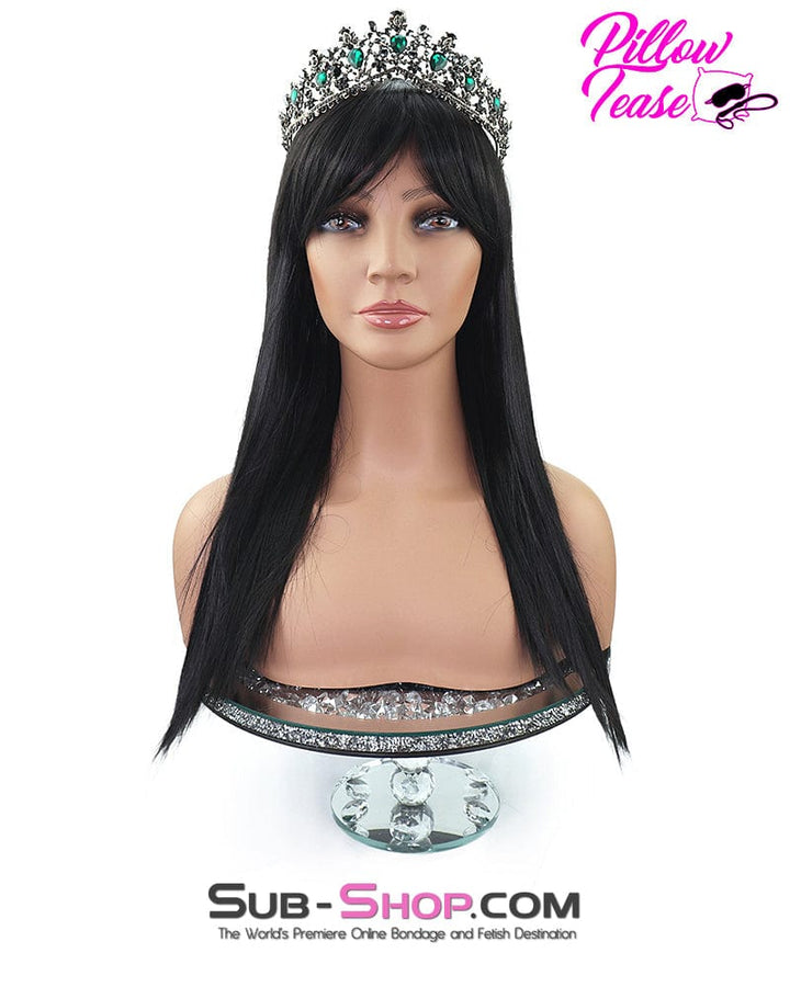 9959AE      21" Long Straight Black Roleplay Sex Wig Wig   , Sub-Shop.com Bondage and Fetish Superstore