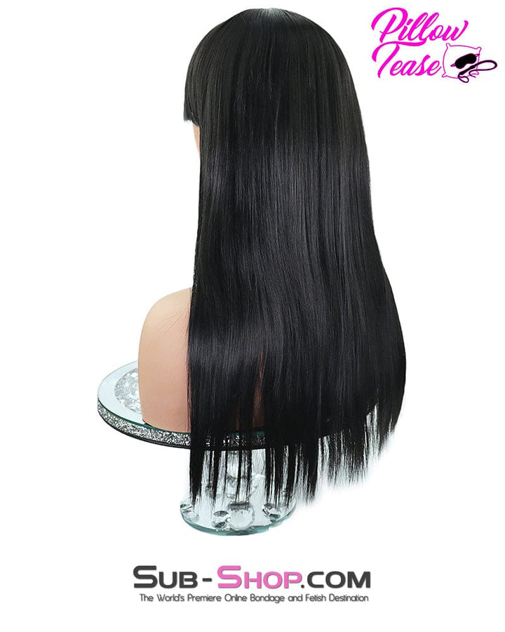 9959AE      21" Long Straight Black Roleplay Sex Wig Wig   , Sub-Shop.com Bondage and Fetish Superstore