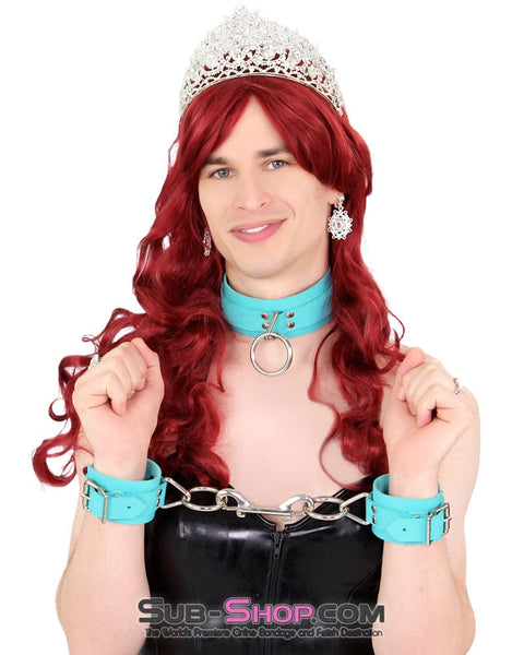9960AE-SIS      Pretty Sissy Scarlet 22" Long Red Curly Wig Sissy   , Sub-Shop.com Bondage and Fetish Superstore