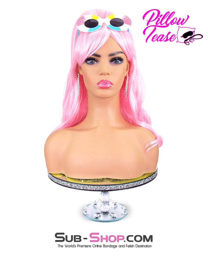 9966AE      Pretty in Pink 24" Long Sexy Roleplay Wig Wig   , Sub-Shop.com Bondage and Fetish Superstore