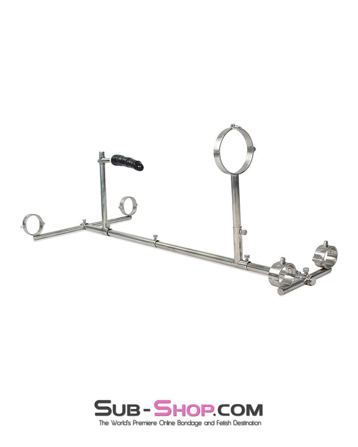 9983M      Slavegirl’s Stockade with Heavy Steel Cuffs and Dildo Set – Small / Medium Size Steel Bondage   , Sub-Shop.com Bondage and Fetish Superstore