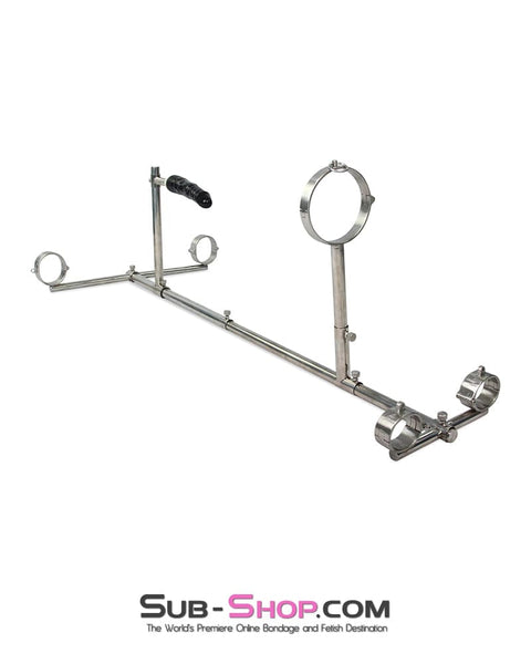 9986M      Boy Toy Stockade with Heavy Steel Cuffs and Dildo Set – Large / Extra Large Size - LAST CHANCE - Final Closeout! MEGA Deal   , Sub-Shop.com Bondage and Fetish Superstore