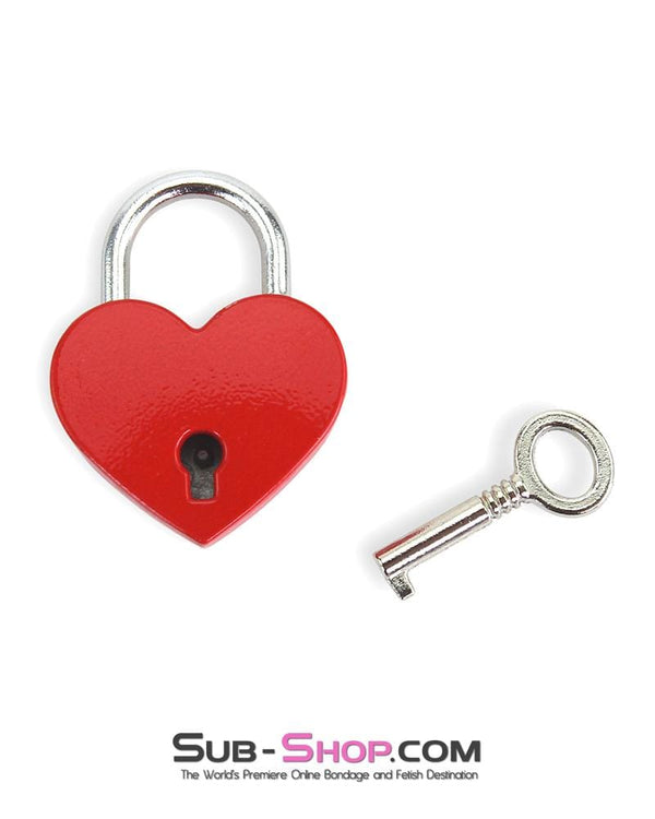 Ali Express Sissy 9724AE-SIS      Forced Feminization Sissy Accessory Red Heart Bondage Gear Padlock