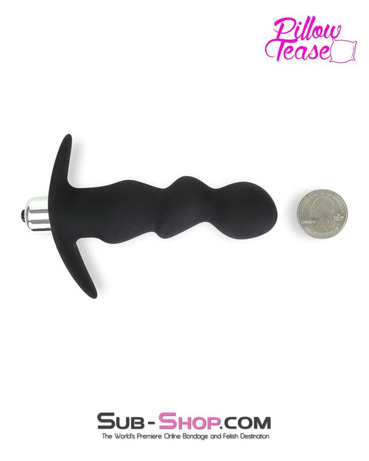 Anal Toys 0311E      Rippled Vibrating Silicone Prostate P-Spot Anal Plug