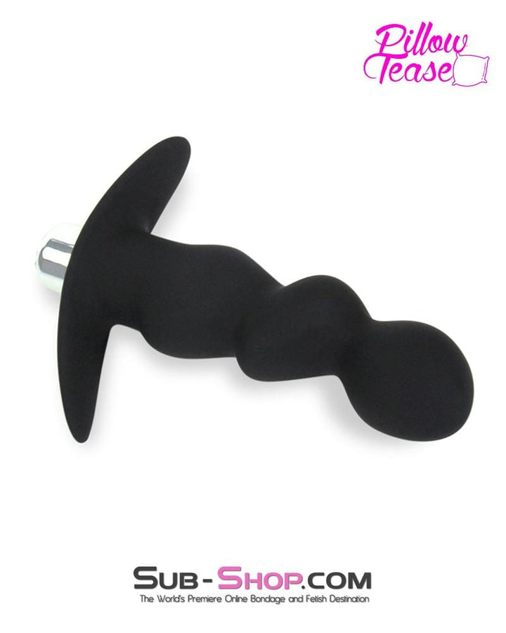 Anal Toys 0311E      Rippled Vibrating Silicone Prostate P-Spot Anal Plug