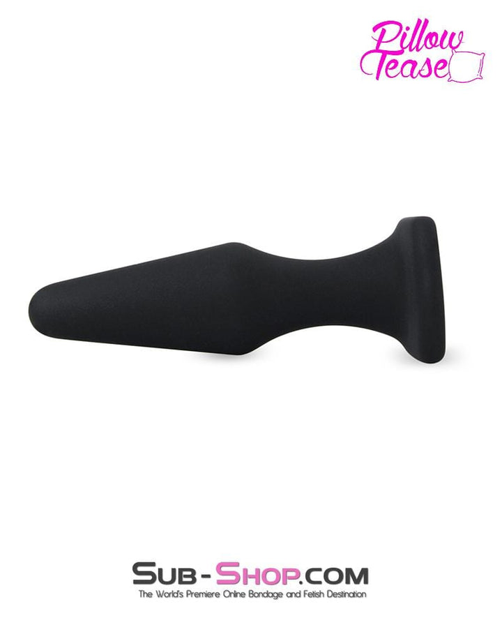 Anal Toys 0380E      Small Black Cone Shaped Silicone Butt Plug