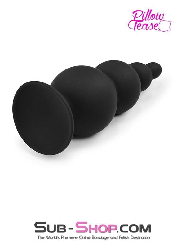Anal Toys 2329M      Large Graduated Silicone Anal Plug Trainer with Suction Cup Base