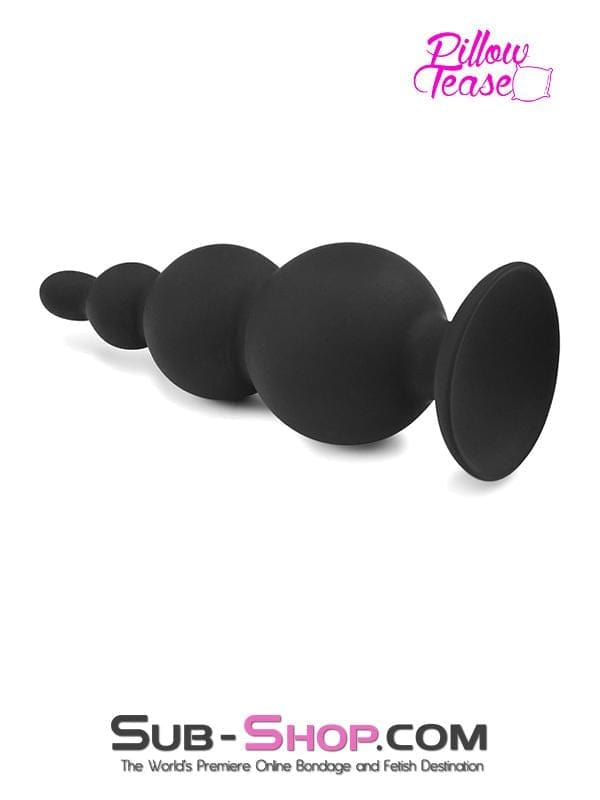 Anal Toys 2329M      Large Graduated Silicone Anal Plug Trainer with Suction Cup Base