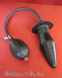 Anal Toys 7355D     Inflatable Solid Latex Butt Plug