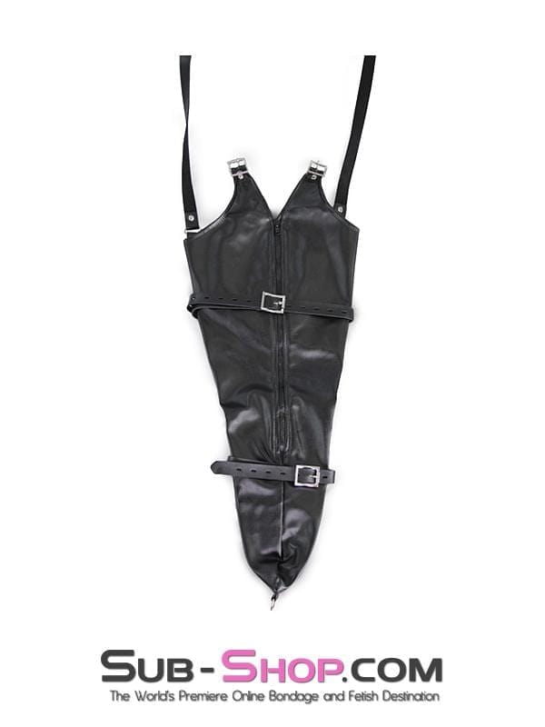 Armbinder 7303M      Ultimate Fantasy Zippered Single Glove Bondage Armbinder with Locking Straps