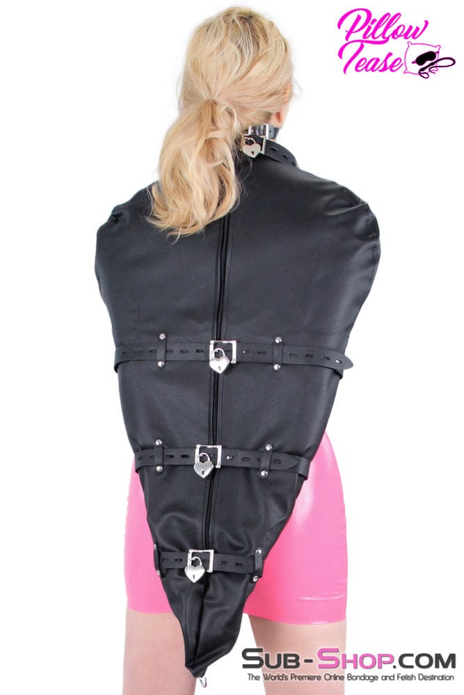 Armbinder 9718BD      Leatherette Open Breast BDSM Armbinder Top