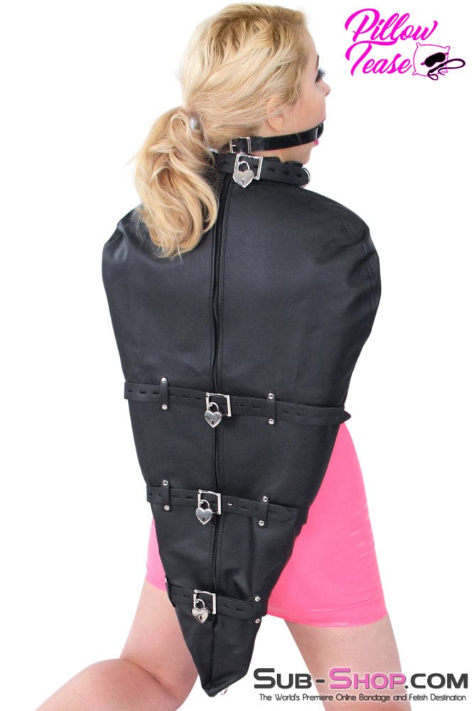 Armbinder 9718BD      Leatherette Open Breast BDSM Armbinder Top
