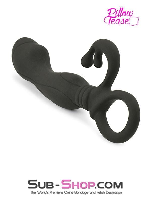 Black Friday Blowout 0213M      Aphrodisia Black Silicone Prostate Stimulator - LAST CHANCE - Final Closeout!