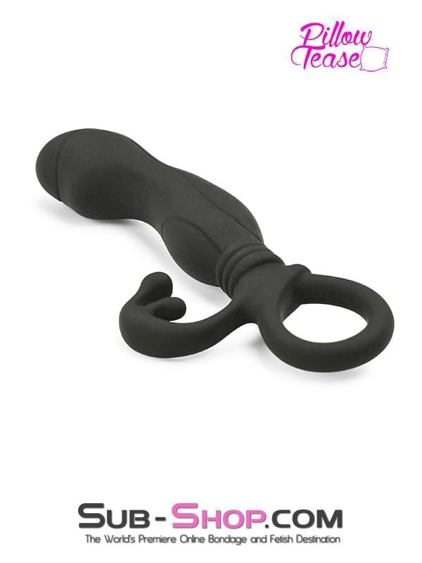 Black Friday Blowout 0213M      Aphrodisia Black Silicone Prostate Stimulator - LAST CHANCE - Final Closeout!