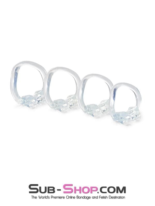 Black Friday Blowout 0397AE      Exposed in Chastity High Security Keyed Tumbler Locking Male Chastity with 4 Base Cock Ring Sizes - MEGA Deal